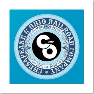 Chesapeake and Ohio Railroad - C&O (18XX Style) Posters and Art